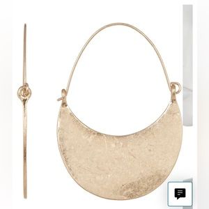 Melrose & Market | Half Crescent Moon Hoop Earrings